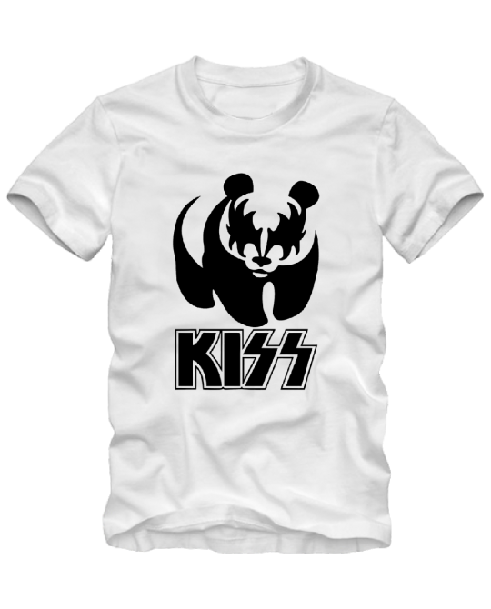 marškinėliai kiss panda marškinėliai kiss panda